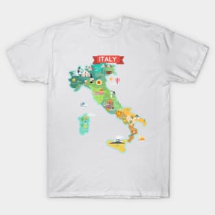 Map of Italy T-Shirt